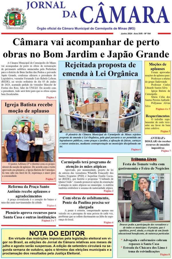 Jornal da Câmara - Junho/2024