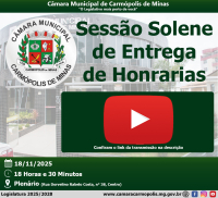 Transmissão da Sessão Solene de Entrega de Honrarias (18/11/2025)