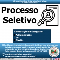 EDITAL Nº 001/2023 PROCESSO SELETIVO SIMPLIFICADO PARA CONTRATAÇÃO DE ESTAGIÁRIOS