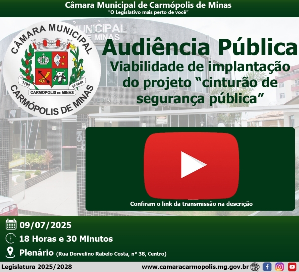 Transmissão da Audiência Pública (09/07/2025)