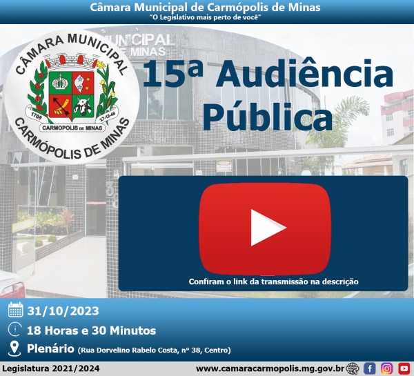 Transmissão Audiência Pública (31/10/2023)