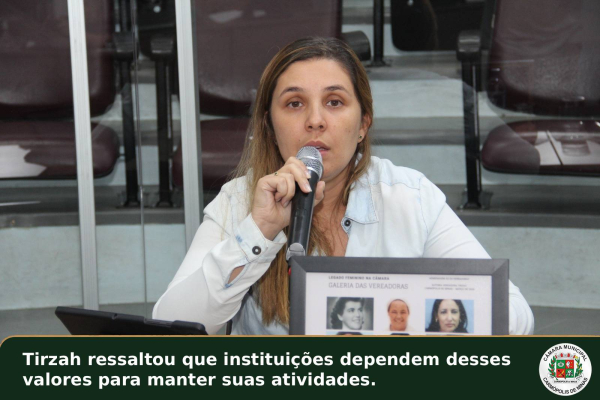 Emendas impositivas: vereadora agradece recursos liberados e reforça pedido de agilidade nos demais pagamentos