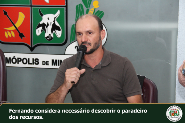 Vereador comemora devolução de dinheiro da Saúde, mas aguarda respostas