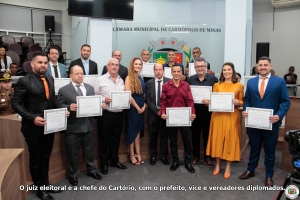 Justiça eleitoral diploma prefeito, vice e vereadores