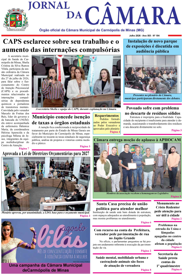 Jornal da Câmara - Julho/2026