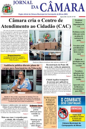 Jornal da Câmara - Agosto/2023